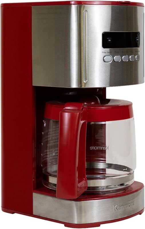 Kenmore 12-Cup Programmable Drip Coffee Maker, 1.8L, Regular/Bold Brew