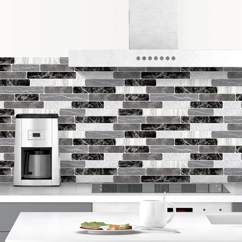 WENMER Waterproof Peel and Stick Backsplash Wallpaper, 17.7x78.7