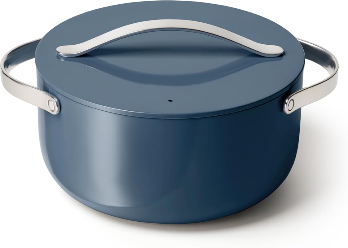 Caraway 6.5 Quart Nonstick Ceramic Dutch Oven Pot with Lid, Non-Toxic,