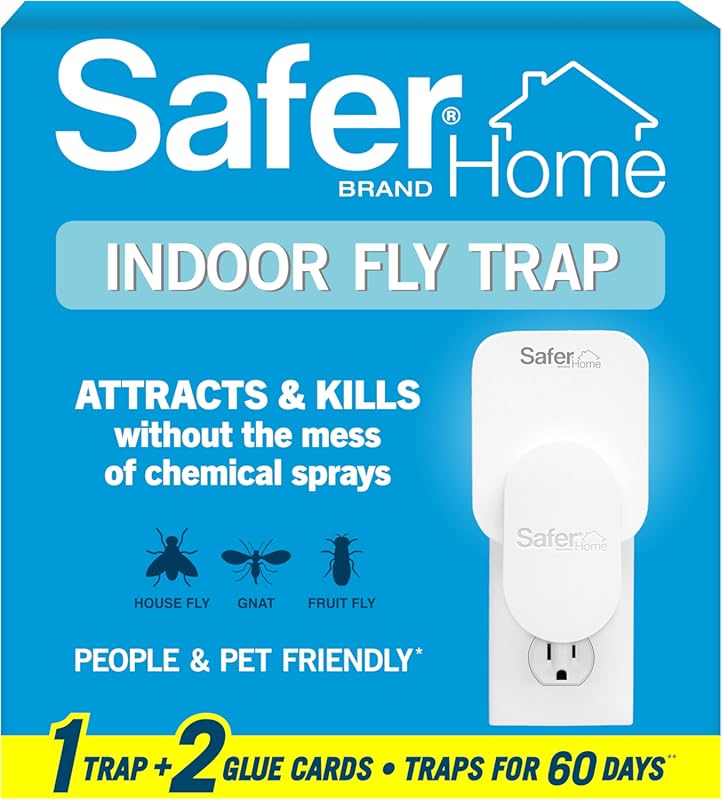 Safer Home SH502 Indoor Plug-In Fly Trap: Effective Fruit Fly & Gnat C