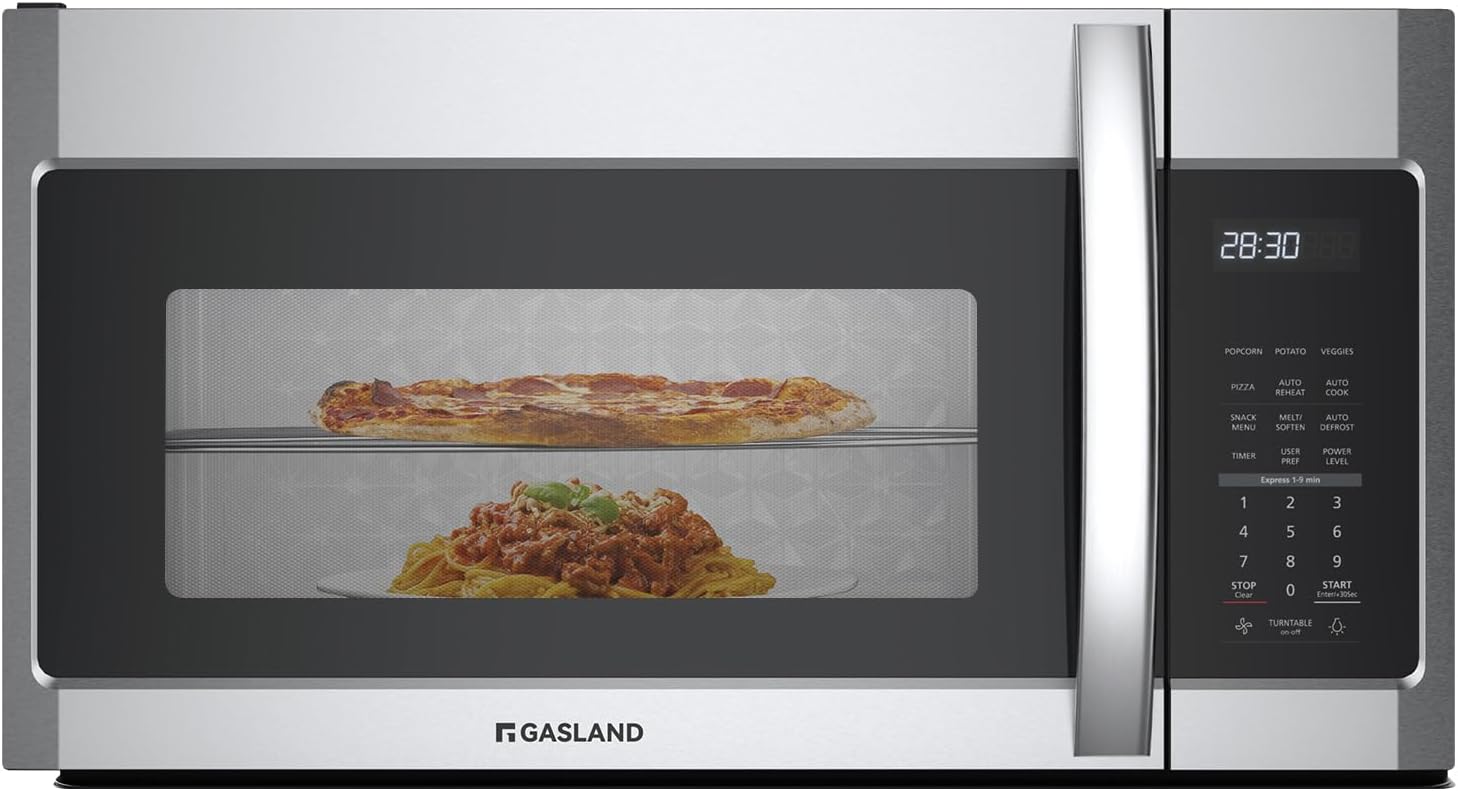 GASLAND 30-Inch 1.9 Cu.Ft. Over-the-Range Microwave Oven – 1000W, 400 