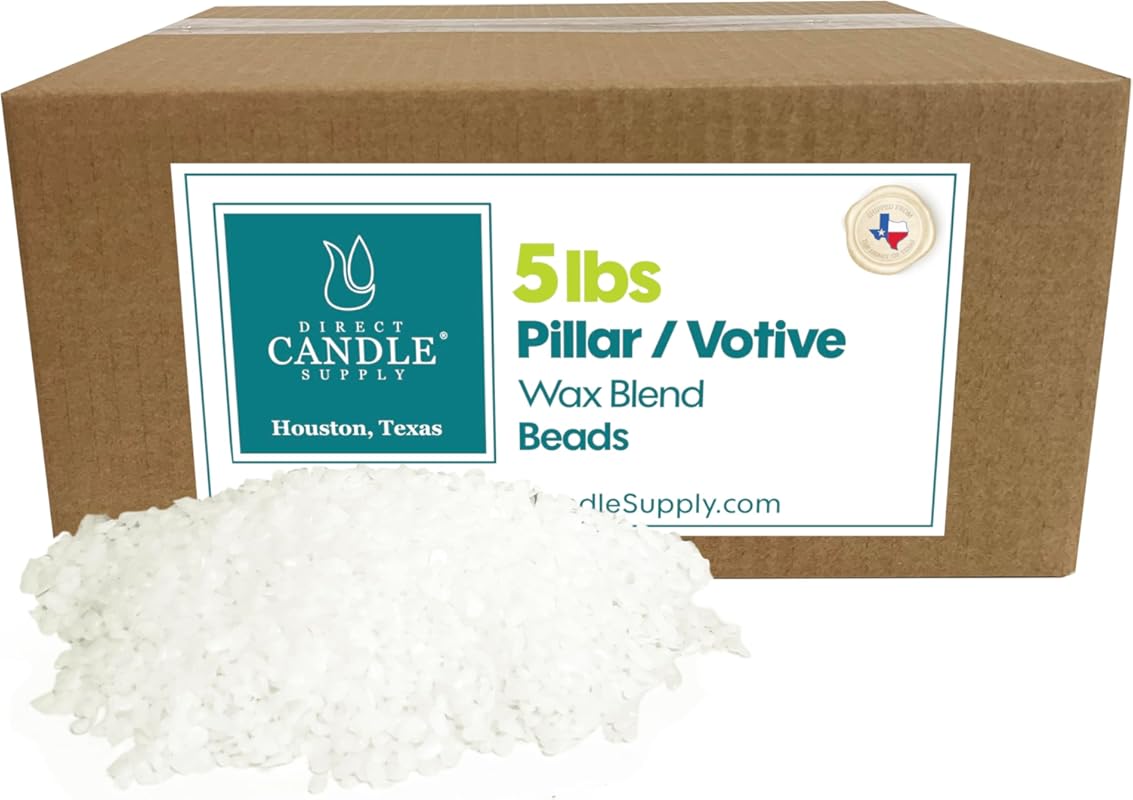 5lb Granulated Paraffin Wax Beads - High Melt Blend for Pillar, Votive