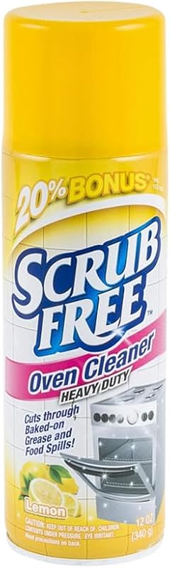 Scrub Free Oven Cleaner Spray (12oz) for Easy Grease & Baked-On Food R