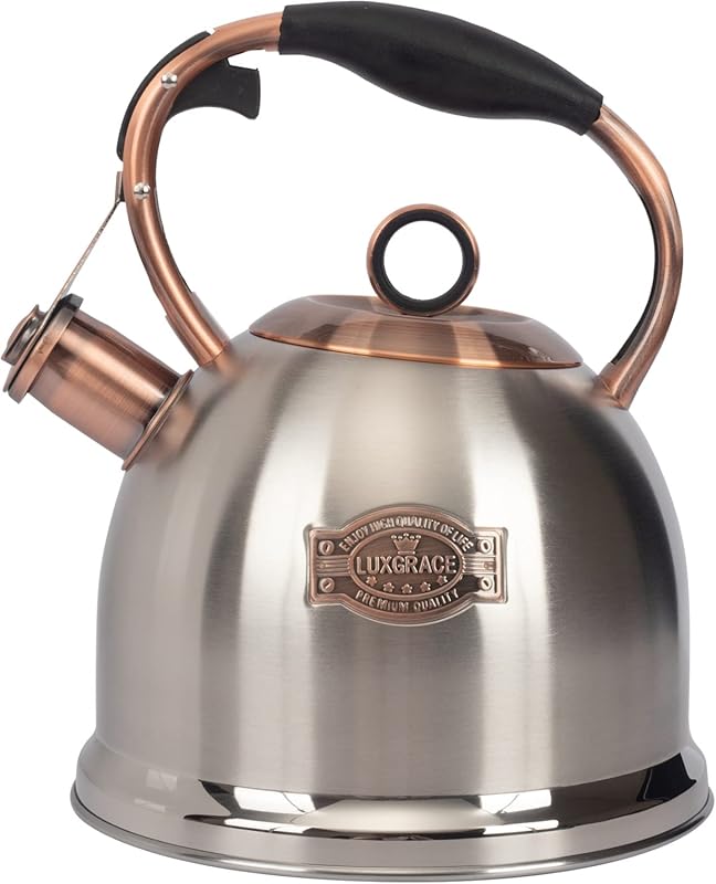 3.0 Quart Whistling Stovetop Tea Kettle - Food Grade Stainless Steel f