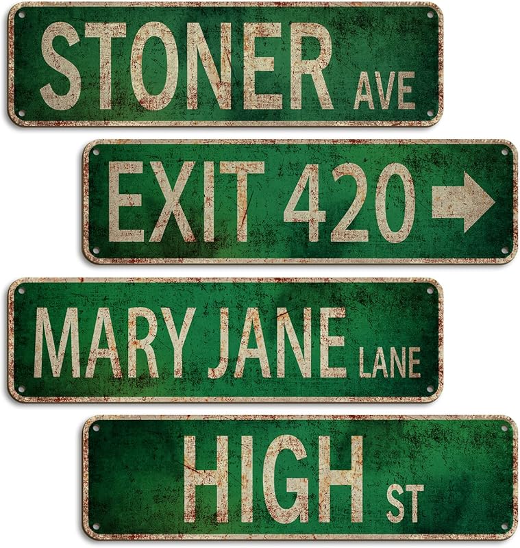 Stoner Avenue Street Sign Duplex Printed Trippy Room Decor