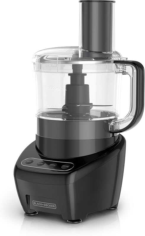 BLACK+DECKER 3-in-1 8-Cup Food Processor with Stainless Steel S-Blade