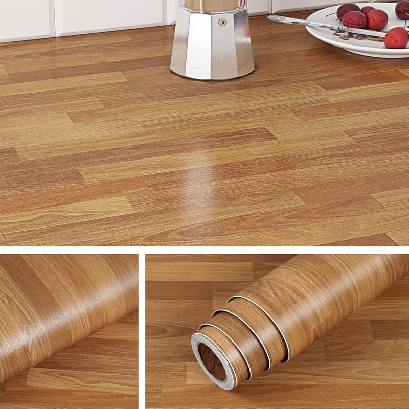 Livelynine Light Wood Butcher Block Contact Paper for Countertops
