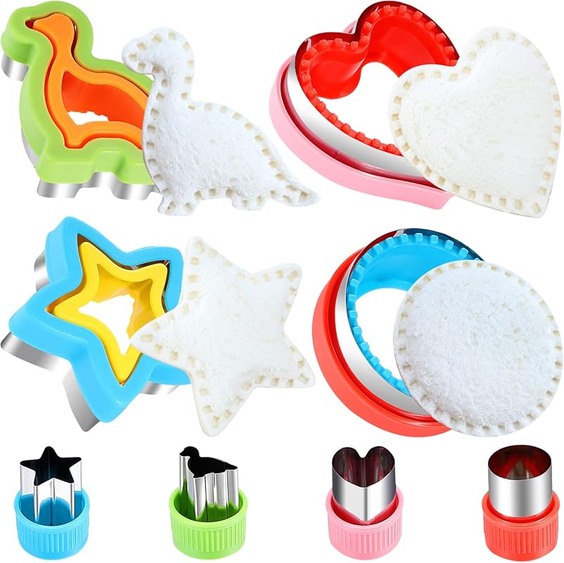 Sandwich Cutter & Sealer Set, Decruster for Kids Bento Boxes, Fun Hear