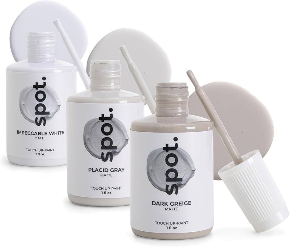 spot. Multi-Tone Gray Touch-Up Paint Kit: Quick-Dry, Self-Priming Matt