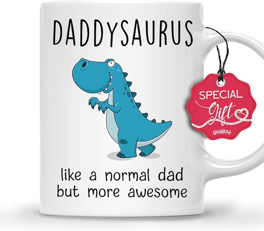 Gossby DADDYSAURUS 11oz T-rex Funny Coffee Mug