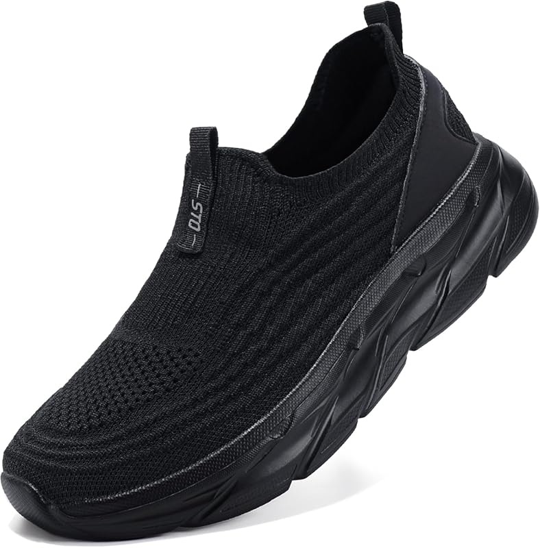 STQ Women's Orthopedic Slip-On Walking Sneakers, Wide Toe Box & Arch S