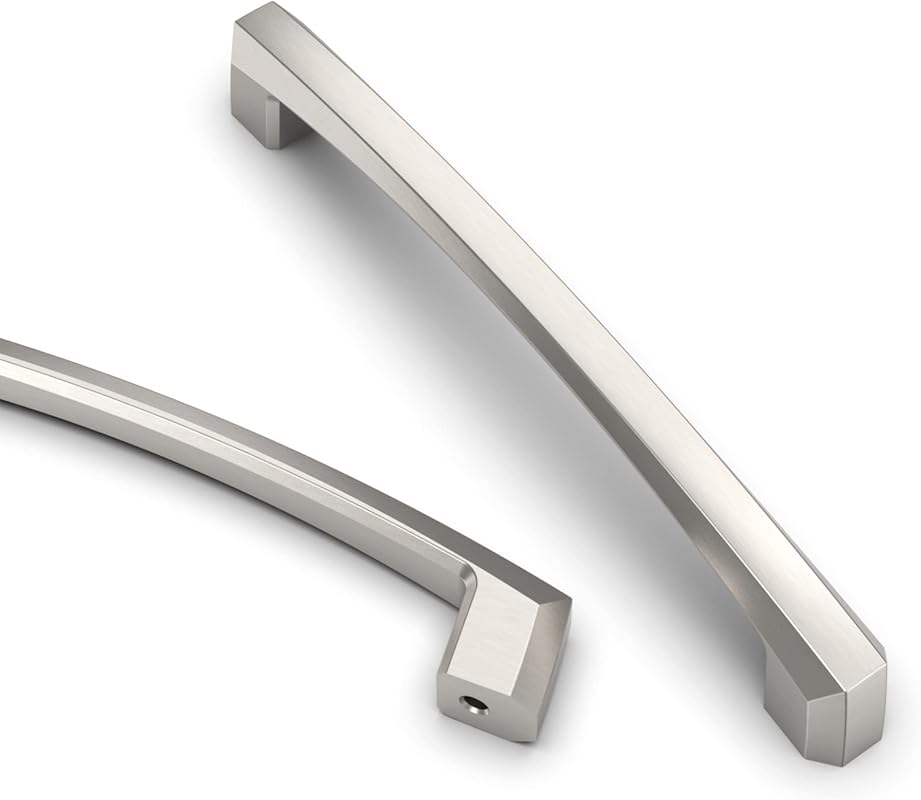 Asidrama 10 Pack 5-Inch (128mm) Brushed Satin Nickel Kitchen Cabinet H