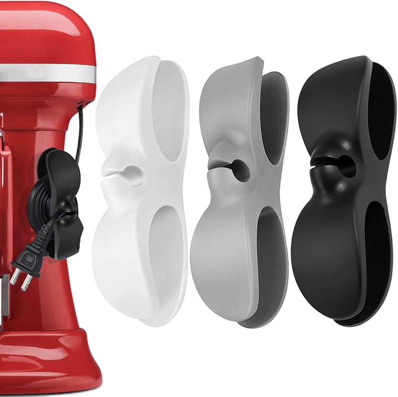 3 Pack Stick-On Kitchen Appliance Cord Organizers for Coffee Maker, Mi