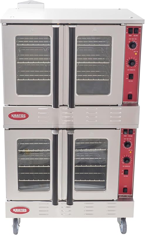 Kratos 29Y-050 Commercial Full Size Double Stack Convection Oven, 108,