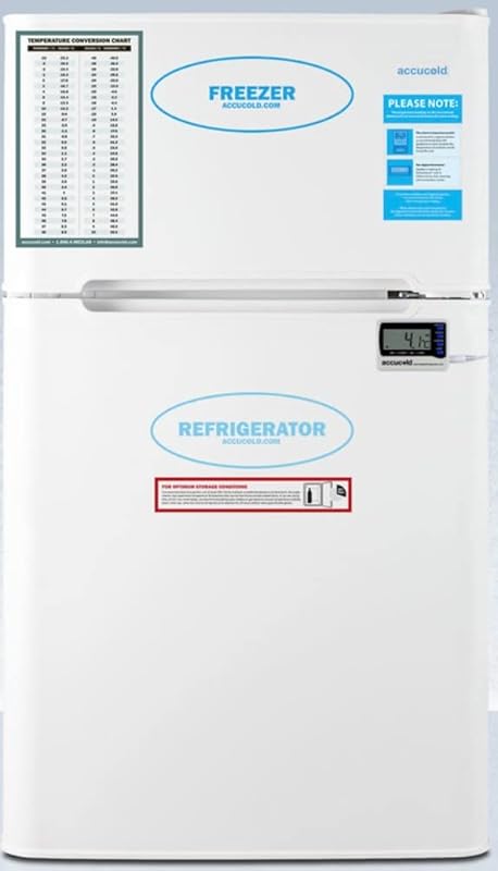 Summit AGP34RF Counter Height 2-Door Refrigerator Freezer with Digital