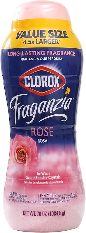 Clorox Fraganzia Rose Scent Booster Crystals, 70 Oz, In-Wash Fragrance