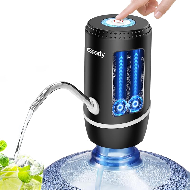 Portable Electric Water Pump for 5 Gallon Bottle, USB Charging, Automa