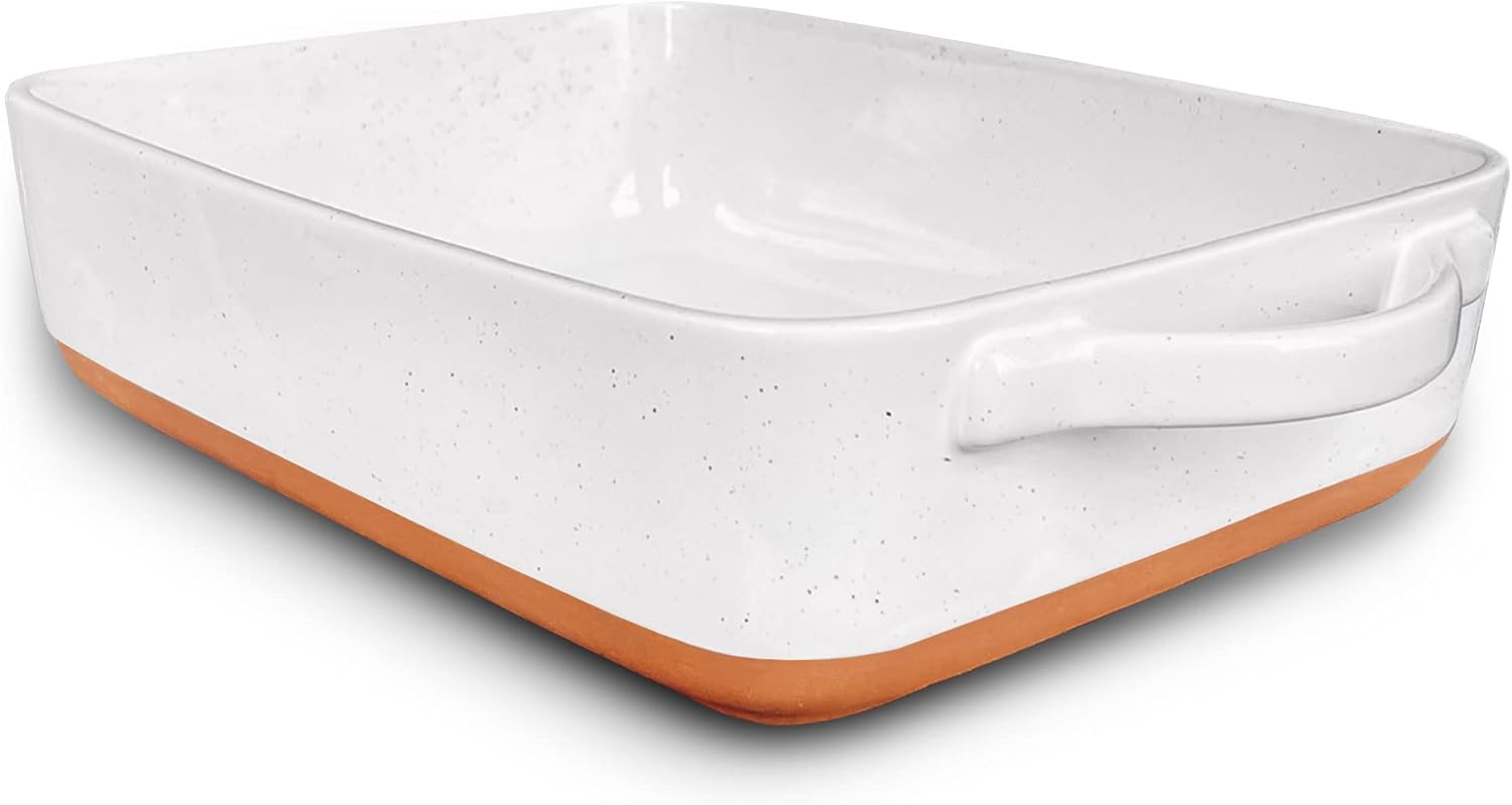 Mora 9x13in Porcelain Baking Dish, Oven to Table and Freezer Safe Bake