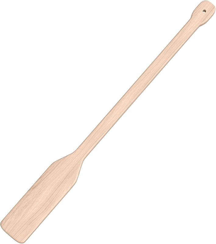 Large 36-Inch Wooden Mixing & Stirring Paddle, Durable Wood Mash Spoon