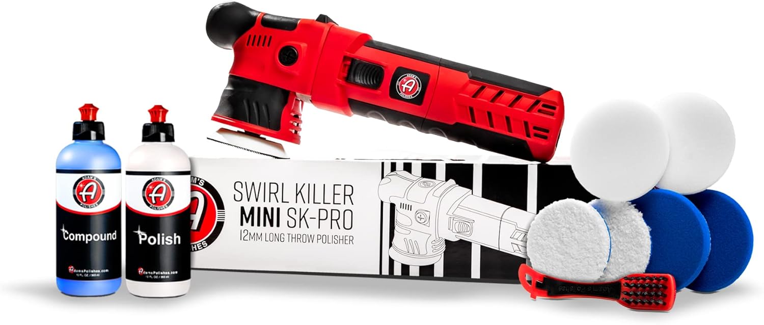 Adam's Polishes SK Pro 12mm Dual Action Car Polisher Kit - Professiona