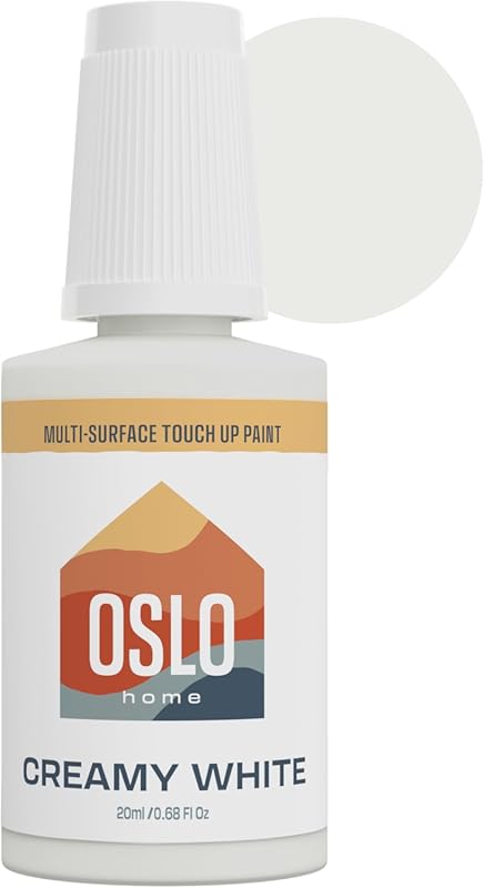 Creamy White Porcelain & Appliance Touch Up Paint (20ml) with Brush; H