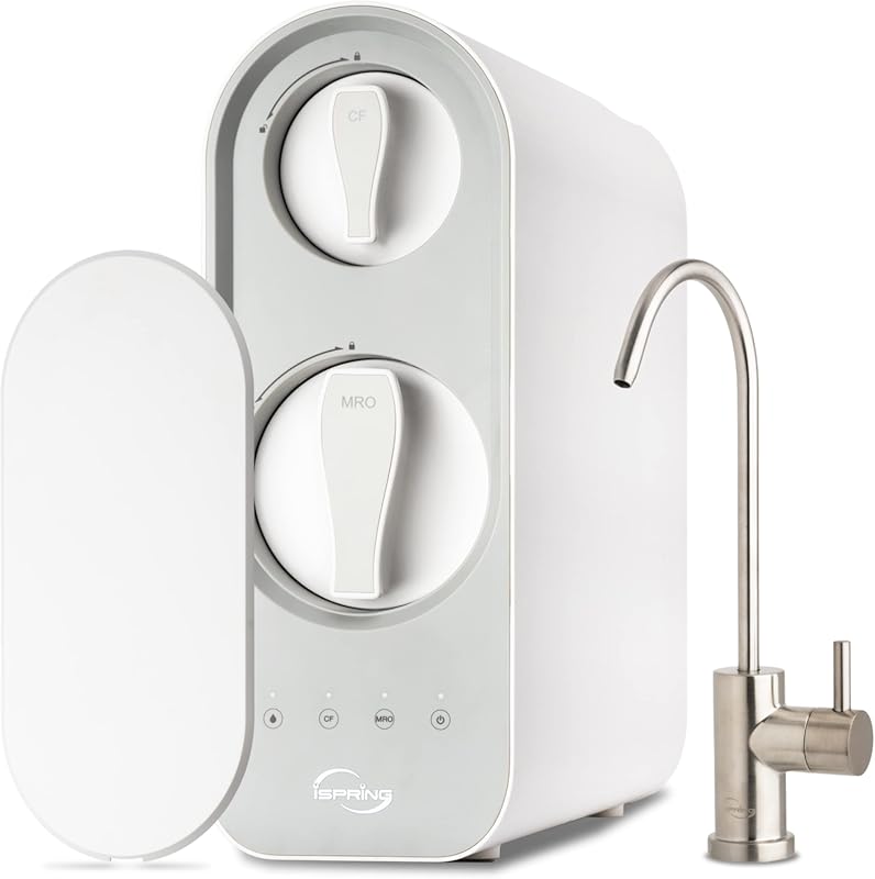 iSpring RO600BN Tankless 600 GPD Under Sink Reverse Osmosis Water Filt