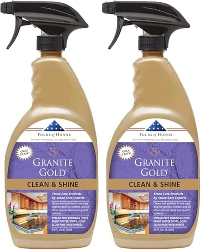 Granite Gold Clean & Shine Spray 2-Pack for Streak-Free Deep Cleaning