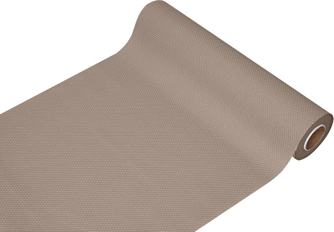 EVALAND Non-Adhesive Beige Shelf Liners 17.7