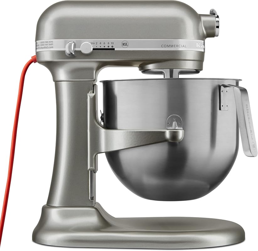 KitchenAid KSM8990CU 8-Quart Commercial Countertop Mixer, 10-Speed Gea