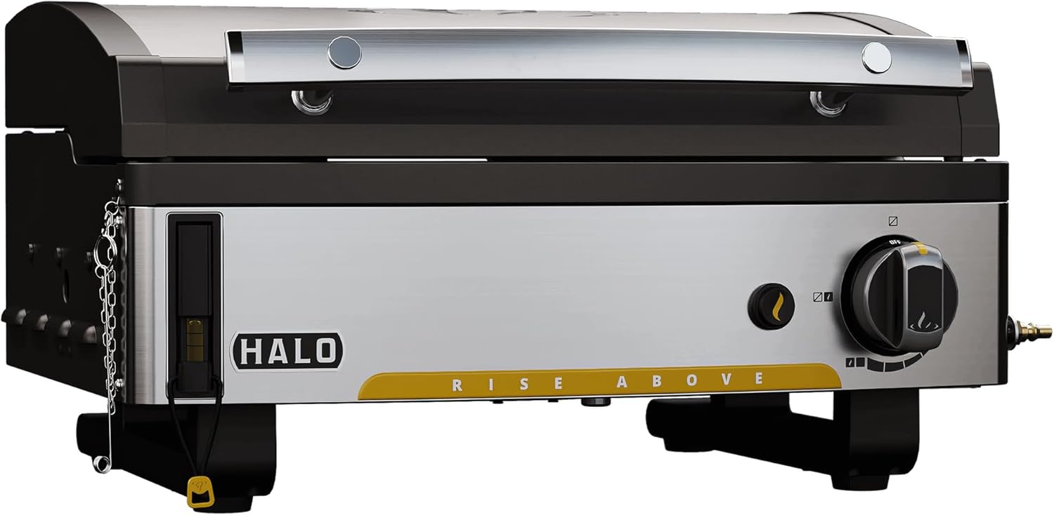 HALO Elite1B Portable Propane Outdoor Griddle, 2 Cooking Zones, 284 Sq