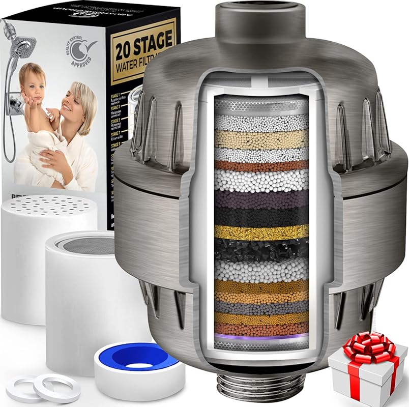 AquaHomeGroup 20-Stage Shower Head Filter