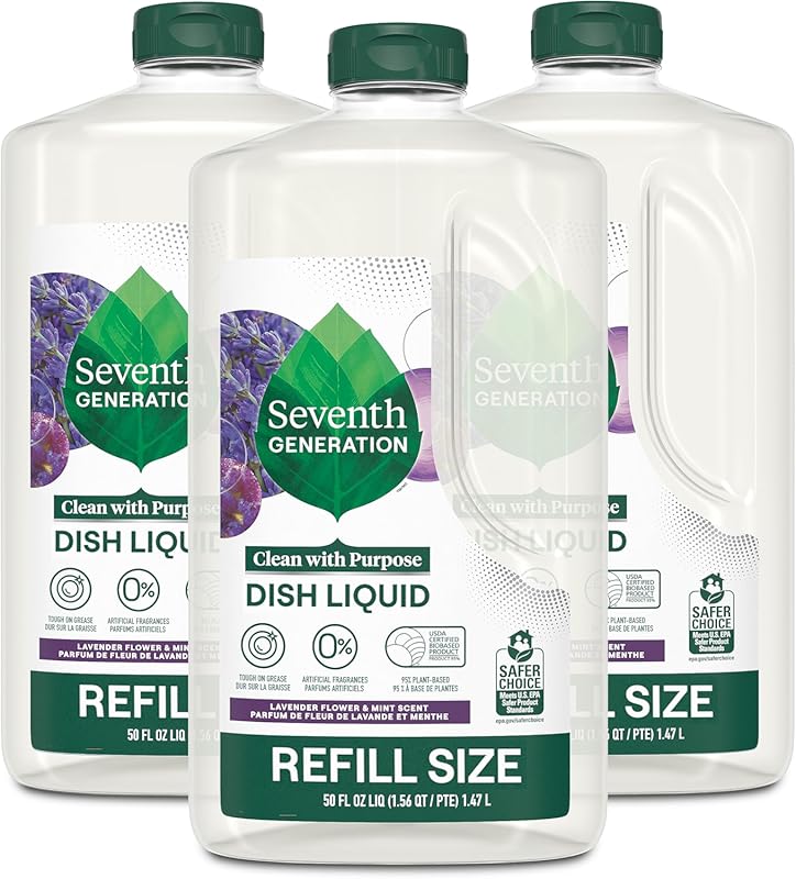 Seventh Generation Lavender Floral & Mint Hand Dish Wash Refill, Plant