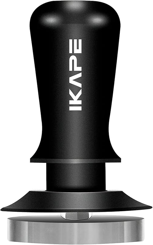 IKAPE 53.3mm Espresso Tamper, Calibrated Spring Loaded with Threaded S