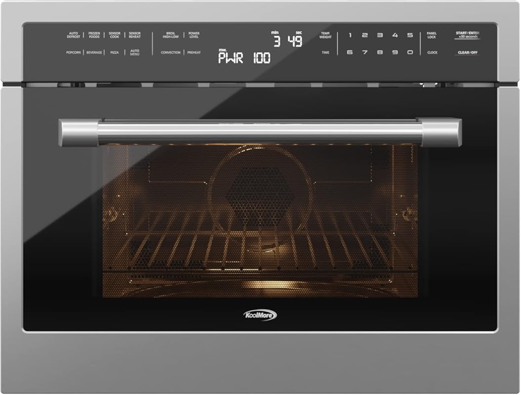 KoolMore 24 Inch Built-in Convection Oven Microwave Combination with B