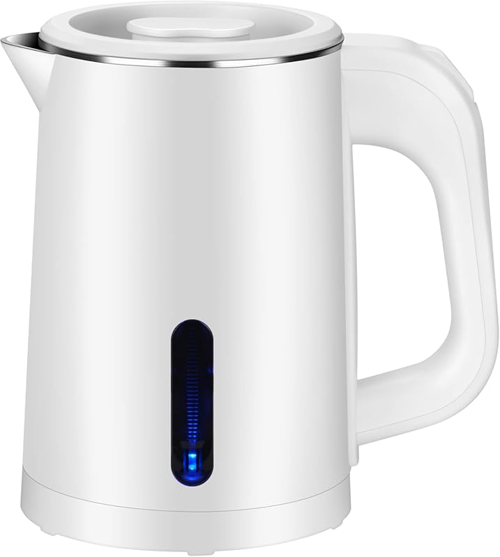 0.8L Small Portable Electric Tea Kettle, Stainless Steel with Auto Shu