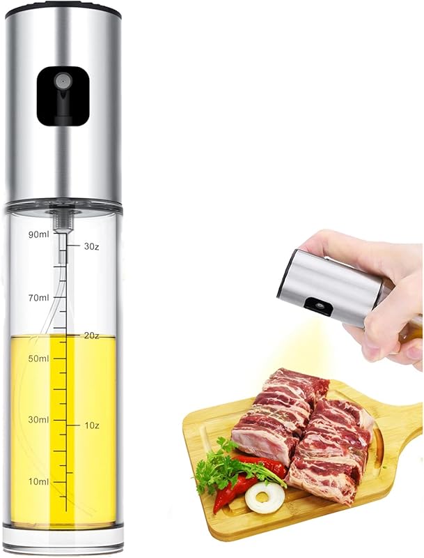 100ml Olive Oil Sprayer & Spritzer for Cooking, Air Fryer, Salad, BBQ 