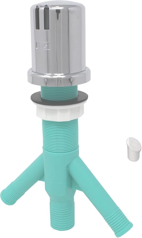 AMERIGAP Dual Air Gap for Double Dishwashers with Skirted Cap and Long