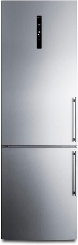 Summit 24" Bottom Freezer Refrigerator, 10.6 cu.ft., Stainless Steel, 