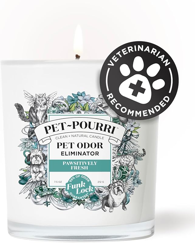 Pet-Pourri Pawsitively Fresh Pet Odor Deodorizer Candle: Jasmine Pear