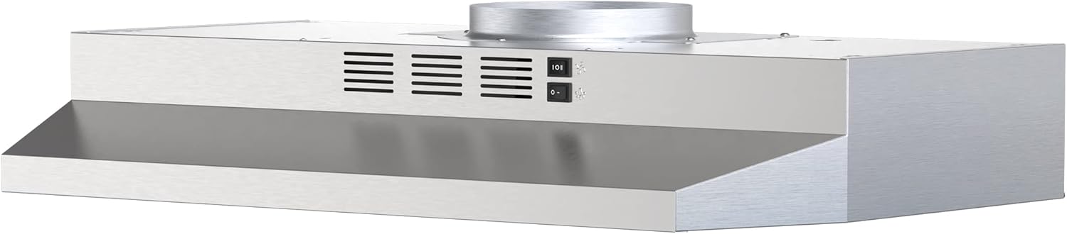 FIREGAS 30-inch Under Cabinet Range Hood, 300 CFM Ducted/Ductless, Sta