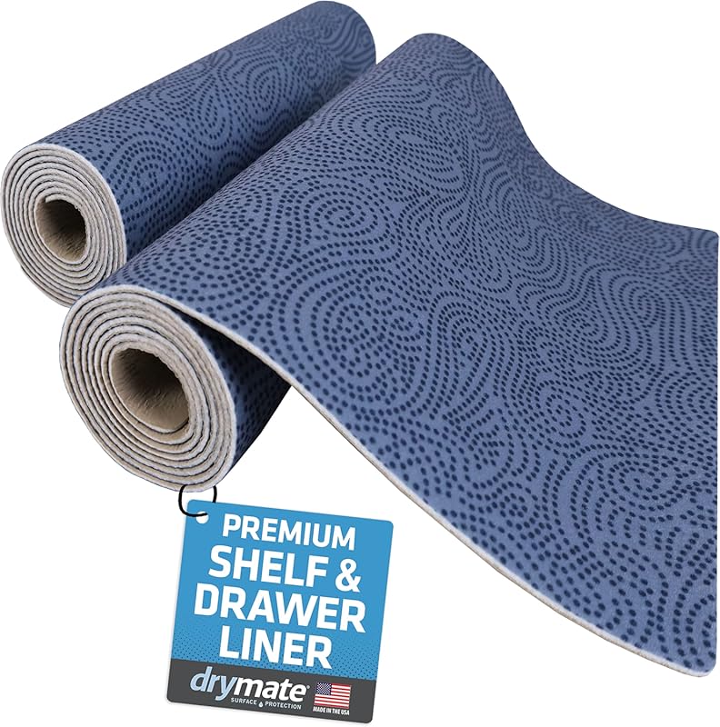 Drymate Premium Luxury Shelf & Drawer Liner, Thick Cushioned, Non-Adhe