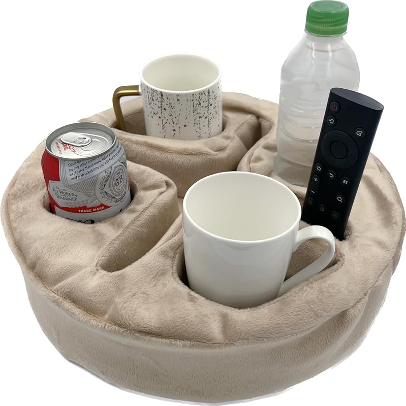 Xchouxer Couch and Bed Cup Holder Pillow Sofa Organizer Caddy for Drin