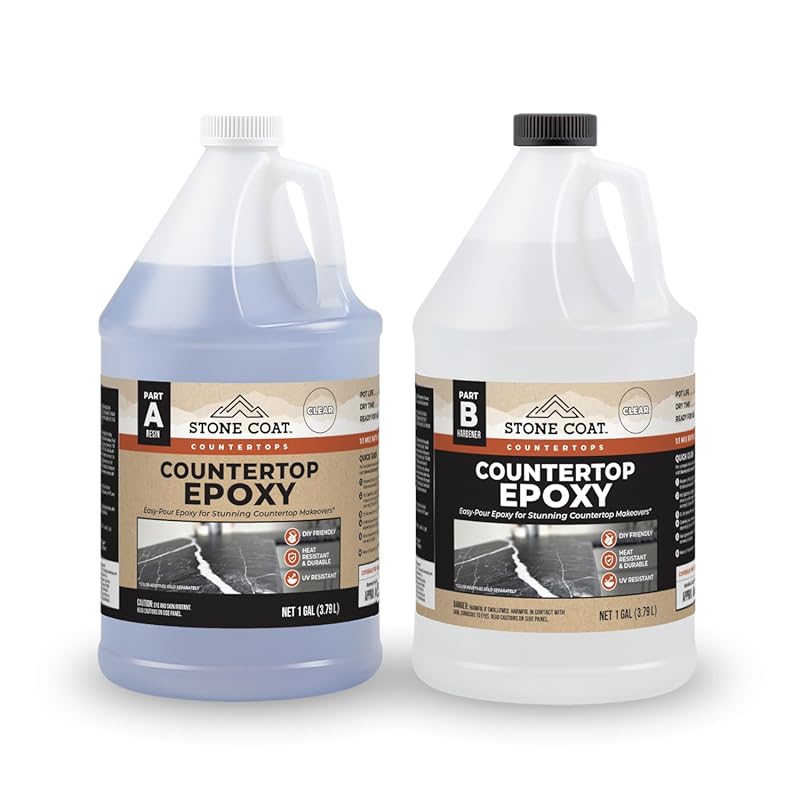 Stone Coat Countertops Clear Epoxy Resin Kit 2 Gallon: UV, Scratch, He