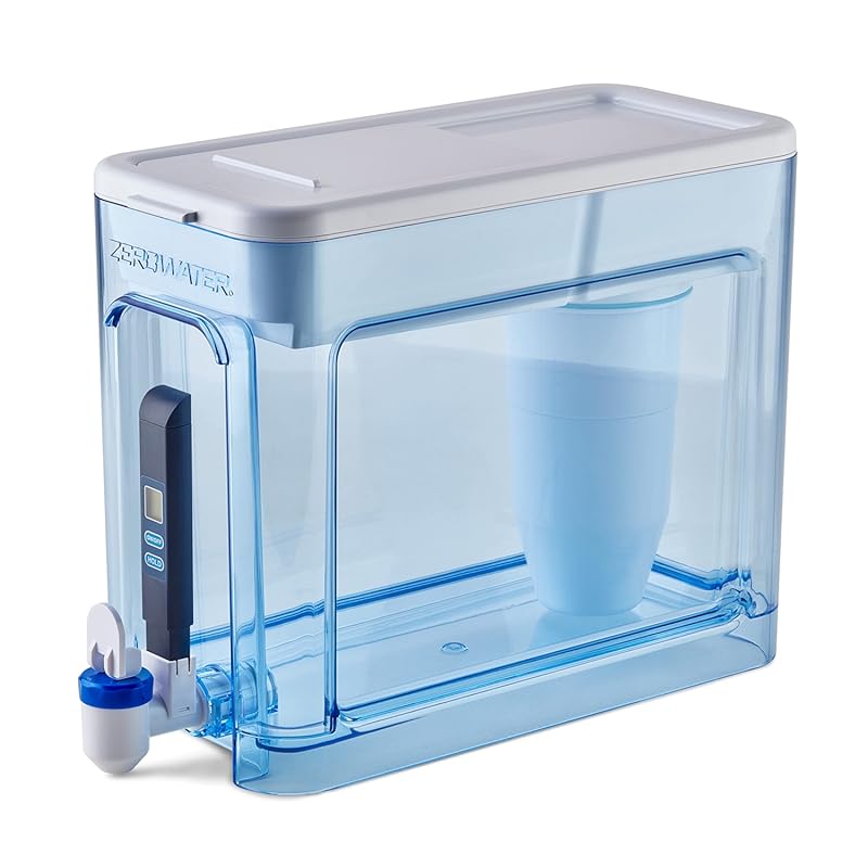 ZeroWater 32-Cup 5-Stage Filter Dispenser with Instant Readout, 0 TDS 