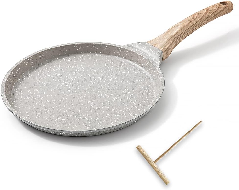 8-Inch Nonstick Crepe Pan for Omelettes, Tortillas, Dosa, and Pancakes