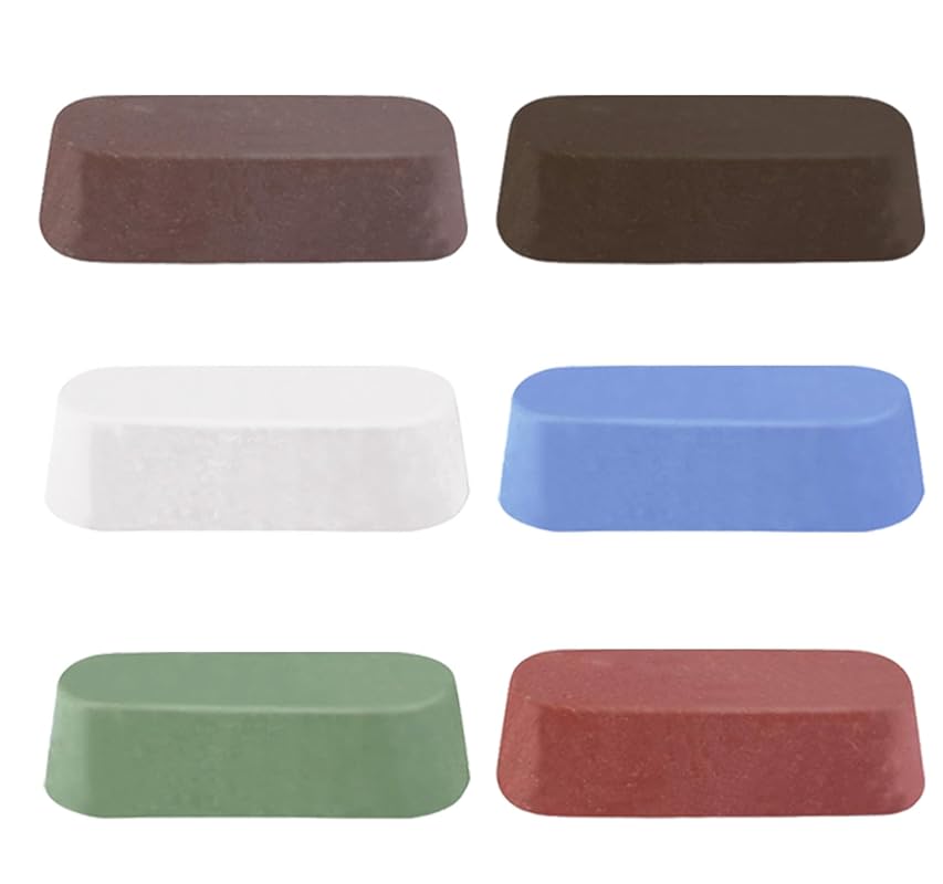 6 Pcs Metal Buffing Polishing Compound, Coarse to Fine Grit for Steel,