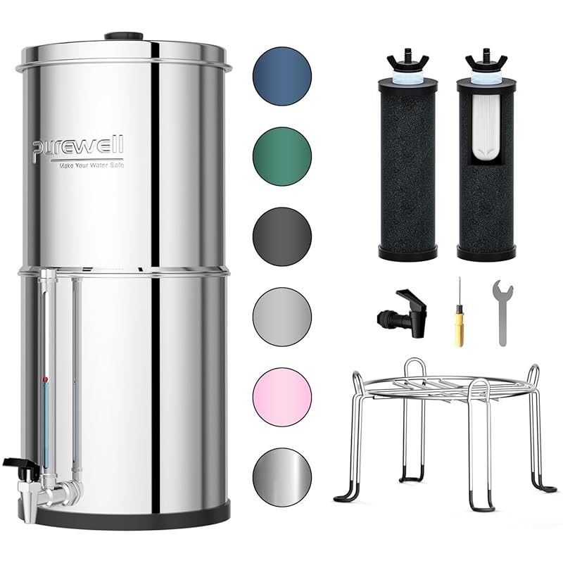 Purewell PW-OB-K 3-Stage Ultra-Filtration Gravity Water Filter System,