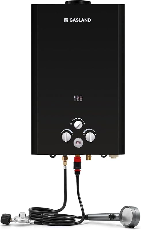 GASLAND Outdoors Portable Propane Tankless Water Heater, 4.22 GPM, 16L
