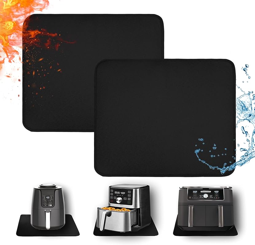 Fireproof Heat Resistant Countertop Mats for Air Fryers & Appliances