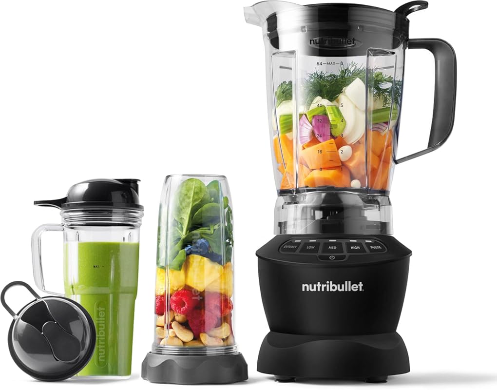 nutribullet Full-Size Blender Combo: 1200W Powerful Countertop Blender
